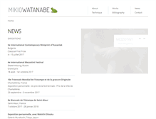 Tablet Screenshot of mikiowatanabe.com